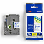 Լամինացված ժապավեն պիտակավորման մեքենաների համար Brother Cinta laminada 9մմ կապույտ/սպիտակ