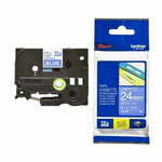 Բնօրինակ կետային մատրիցային ժապավեն Brother Cinta laminada 24 մմ սպիտակ/կապույտ 24 մմ