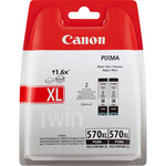 Օրիգինալ թանաքային փամփուշտ Canon PGI-570PGBK XL Twin Black