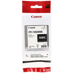 Canon PFI-106 MBK օրիգինալ թանաքային փամփուշտ, սև, մատե հետևի մասով