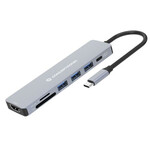 USB Hub Conceptronic 110519207101 Մոխրագույն Բազմագույն 100 Վտ