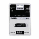 USB կրիչ INTENSO Rainbow Line 16 ԳԲ սև 16 ԳԲ USB կրիչ