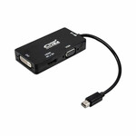 Mini DisplayPort-ից VGA/DVI/HDMI ադապտեր 3 x 1 NANOCABLE 10.16.3302-BK սև