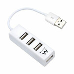 USB Hub Ewent EW1122 Սպիտակ 3600 Վտ
