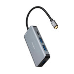 USB հանգույց NANOCABLE 10.16.1005 մոխրագույն