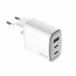 Պատի լիցքավորիչ Celly UPTC1USB2USBC65 սպիտակ