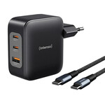 Պատի լիցքավորիչ INTENSO GaN W100ACC սև 100 Վտ