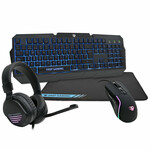 Pack Gaming DeepGaming սև իսպանական Qwerty