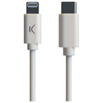 USB-C-ից Lightning մալուխ KSIX MFI (1 մ) սպիտակ