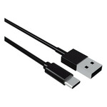 USB A-ից USB C մալուխի կոնտակտային կոնտակտ (1 մ) սև