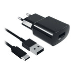 Պատի լիցքավորիչ + USB C մալուխի կոնտակտ 8427542980744 2A սև