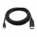 Mini DisplayPort-ից DisplayPort մալուխ V7 V7MDP2DP-03M-BLK-1E սև 3 մ