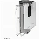 CPU-D075BLACK/LK սև պողպատե պահոց Neomounts