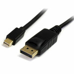 Mini DisplayPort-ից DisplayPort մալուխ Startech MDP2DPMM2M (2 մ) 4K Ultra HD սև
