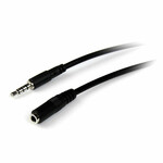 Jack Extension Cable (3,5 մմ) Startech MUHSMF1M Սեւ 1 մ