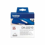 Անընդհատ տպիչի թուղթ Brother DK22210 29 x 30,48 մմ սպիտակ սև 80 գ/մ² (1 հատ)