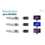 Thunderbolt-ից USB-C ադապտեր i-Tec DP2HDMI4K30HZ