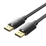 DisplayPort օդափոխման մալուխ HAKBF սև 1 մ