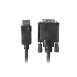 DisplayPort մալուխ Lanberg CA-DPDV-10CU-0018-BK սև