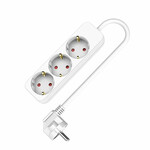 3-խցիկով վարդակ առանց սնուցման անջատիչի TM Electron (1,5 մ)