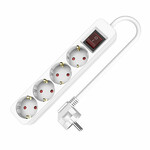 4-խցիկանոց վարդակ՝ սնուցման անջատիչով TM Electron (1,5 մ)