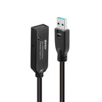 USB մալուխ LINDY 43376 սև 10 մ (1 հատ)