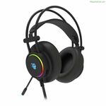 Headphones with Microphone CoolBox DeepLighting Black
