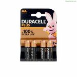 Batteries DURACELL Plus LR06 (4 uds)