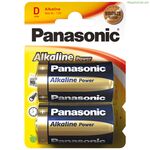 Alkaline Batteries Panasonic Corp. Bronze LR20 1,5 V Type D (2 Units)