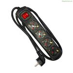 4-socket plugboard with power switch EDM 41013 Schuko (1,5 m)