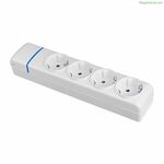 4-socket plugboard without power switch Solera 8004p 250 V 16 A