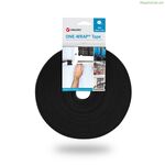 Cable holder Velcro one-wrap Black 20 mm x 25 m