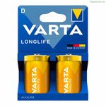 Batteries Varta longlife d - lr20 1,5 V LR20 Type D (2 Units)