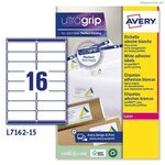 Adhesives/Labels Avery L7162-15 99,1 x 33,9 mm White 15 Sheets