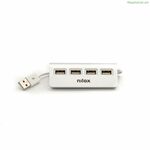 USB Hub Nilox NXHUB04ALU2 Black Grey Multicolour