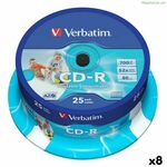CD-R Verbatim 25 Pieces 700 MB 50 MB/s (8 Units)