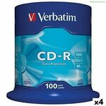 CD-R Verbatim Extra Protection 700 MB 52x 100 Pieces (4 Units)