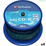 CD-R Verbatim Azo 700 MB 52x 50 Pieces (4 Units)