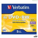 DVD+RW Verbatim 4,7 GB 4x 5 Pieces (20 Units)
