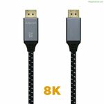 DisplayPort Cable Aisens A149-0435 Black Black/Grey 1 m