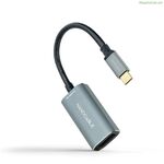 USB-C-ից DisplayPort ադապտեր NANOCABLE 10.16.4104-G մոխրագույն 15 սմ 8K Ultra HD