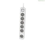 Հոսանքի վարդակ - 6 վարդակ անջատիչով Philips CHP2164W/62 (1,5 մ)