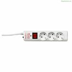 Շուկո 3-վարդակիցով վարդակ՝ սնուցման անջատիչով Salicru SPS SAFE 3 (1,5 մ)