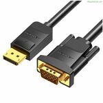 DisplayPort-ից VGA ադապտեր Vention HBLBH սև 2 մ
