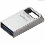 USB կրիչ Kingston Micro 128 GB սև, արծաթագույն