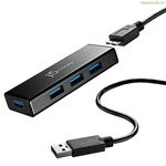 USB հանգույց j5create JUH340-N սև 60 սմ (1 հատ)