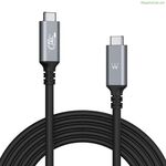 USB-C մալուխ Ewent EC1070 սև 1 մ