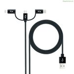 USB մալուխ NANOCABLE 10.01.3200 սև 1 մ