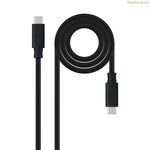 USB-C մալուխ NANOCABLE 10.01.4103 սև 3 մ