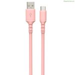 USB A-ից USB-C մալուխ DCU վարդագույն 1 մ